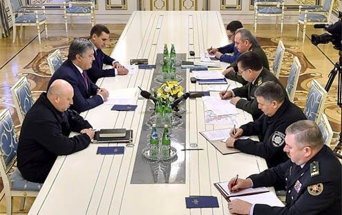 emergency meeting Porosjenko