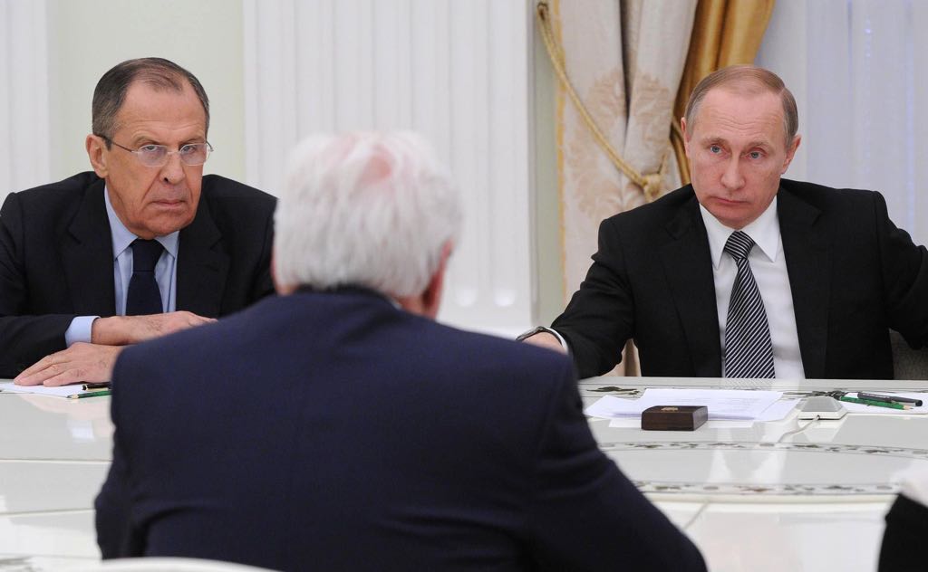 Vladimir Putin and Frank Walter Steinmeier 2016 03 23 03