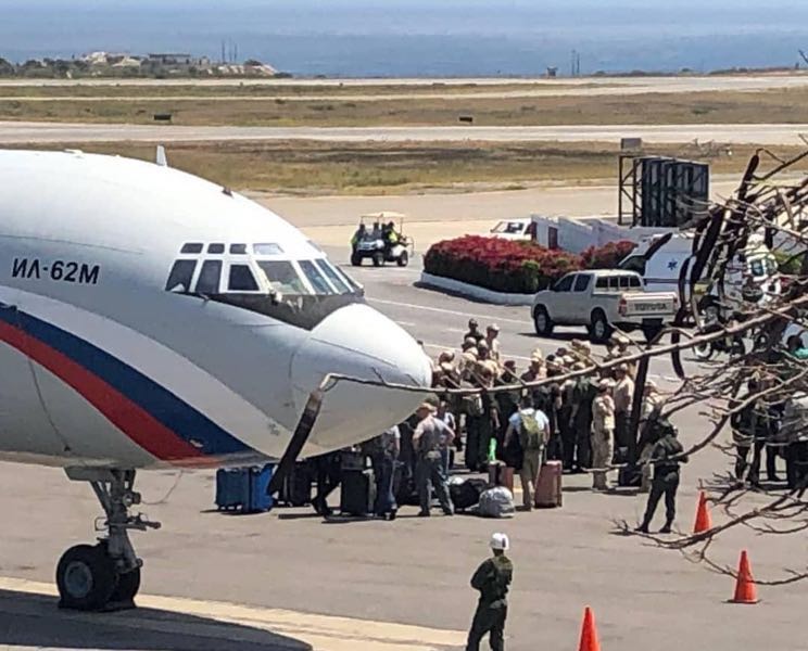 venezuela russian soldiers landing in caracas on 24 march 2019