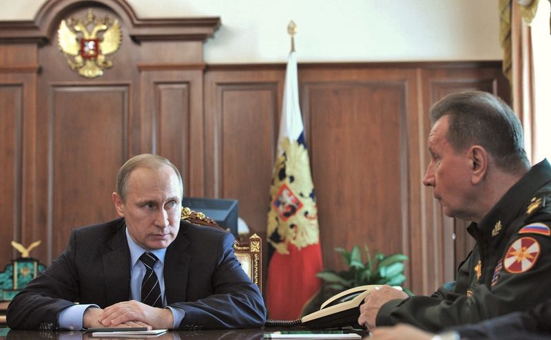 Vladimir Putin and Viktor Zolotov