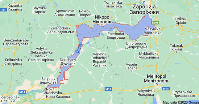Enerhodar Kachovka Lake