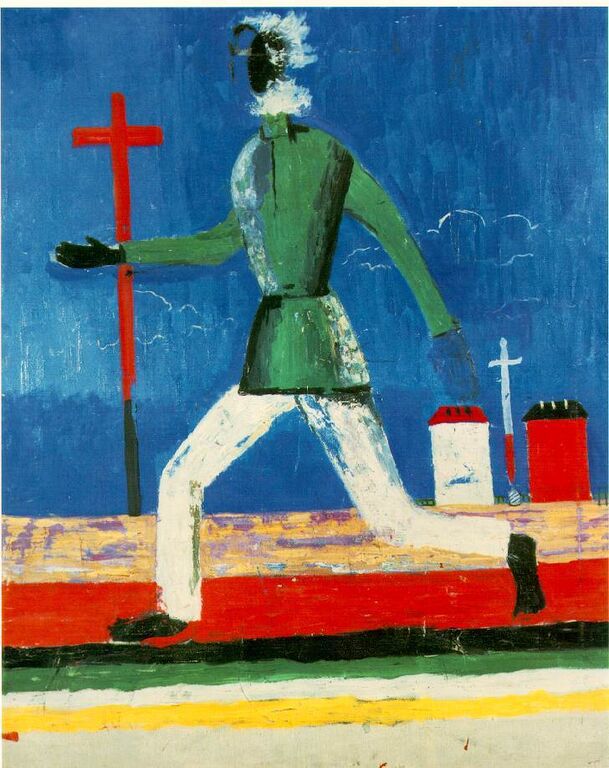 Malevich running man