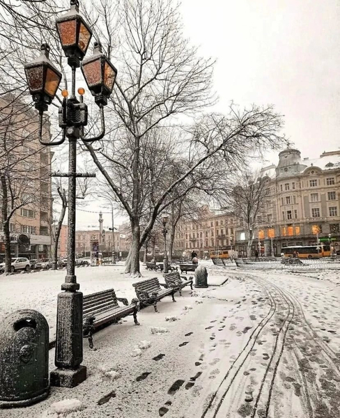lviv sneeuw
