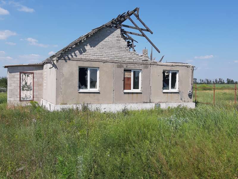 nog een foto getroffen huis in talakivka