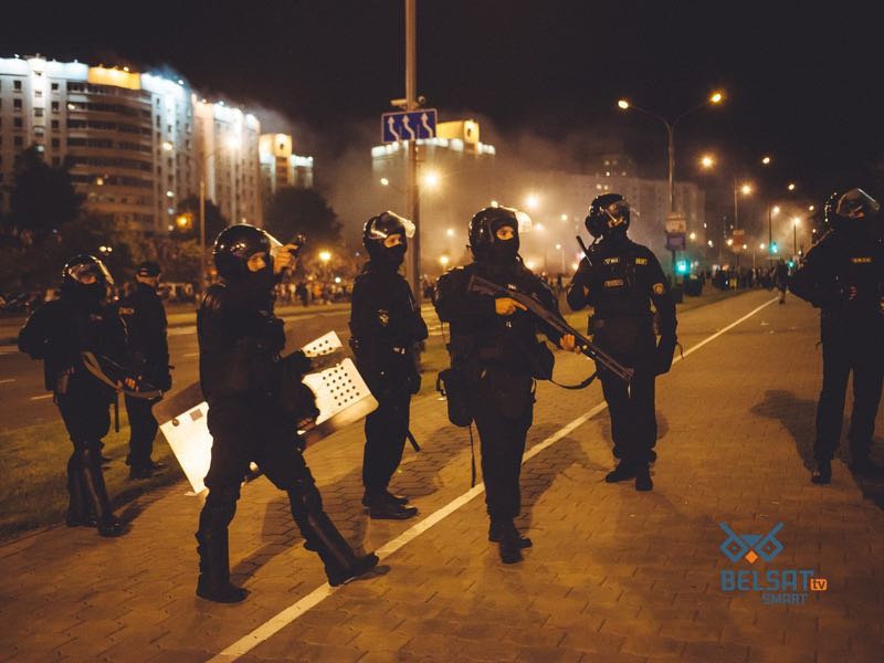 belarus riot police in minsk picture belsat