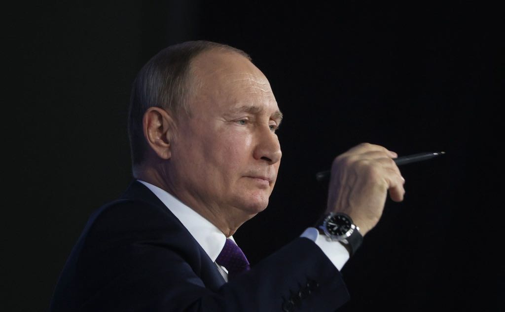 Poetin Jaarlijkse presser december2021 fotoKremlin