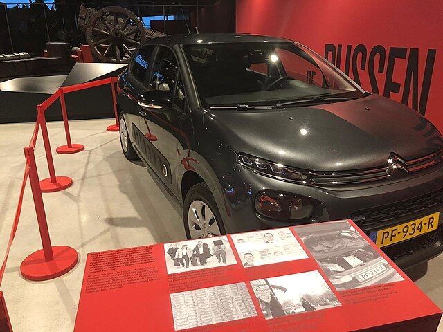 The car used by Russian hackers during their attempted attack of the OPCW in 2018 on display in the National Military Museumjpg