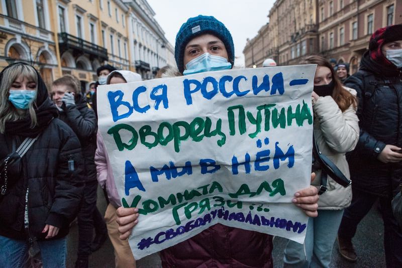 navalny slogan 23 januari foto novaja gazeta
