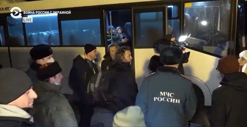 ukrainian refugees in russia current time tv screenshot
